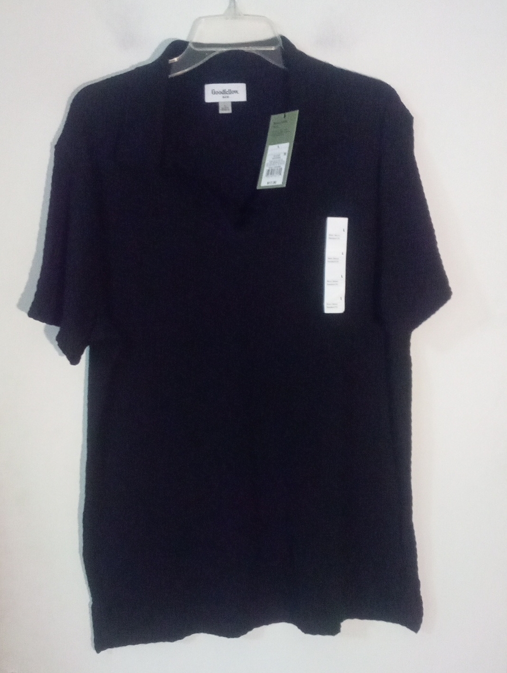 Goodfellow & Co Black Knit Polo Shirt